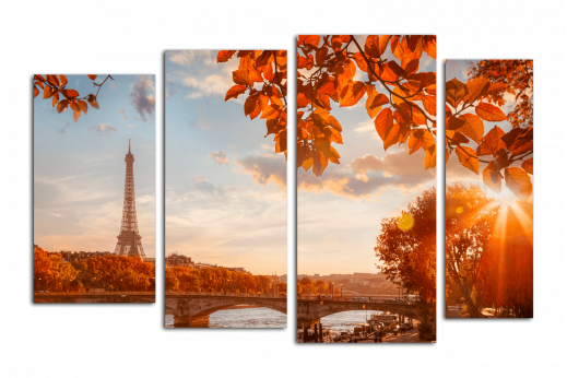 Модульная картина Осень в Париже